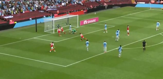 Watch: Martin Odegaard sits down Gianluigi Donnarumma before scoring Arsenal’s third to seal the win
