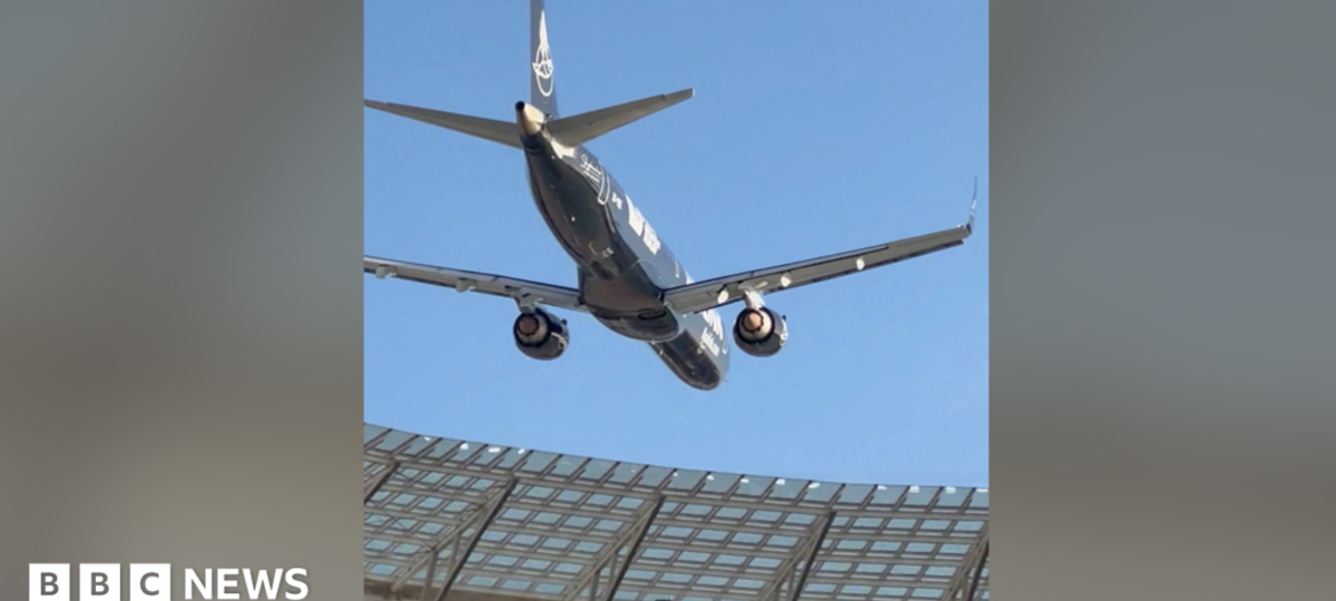 South African airline defends low-altitude aerial stunt over packed stadium