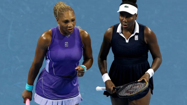 Serena and Venus Williams beaten in thriller on return to doubles action