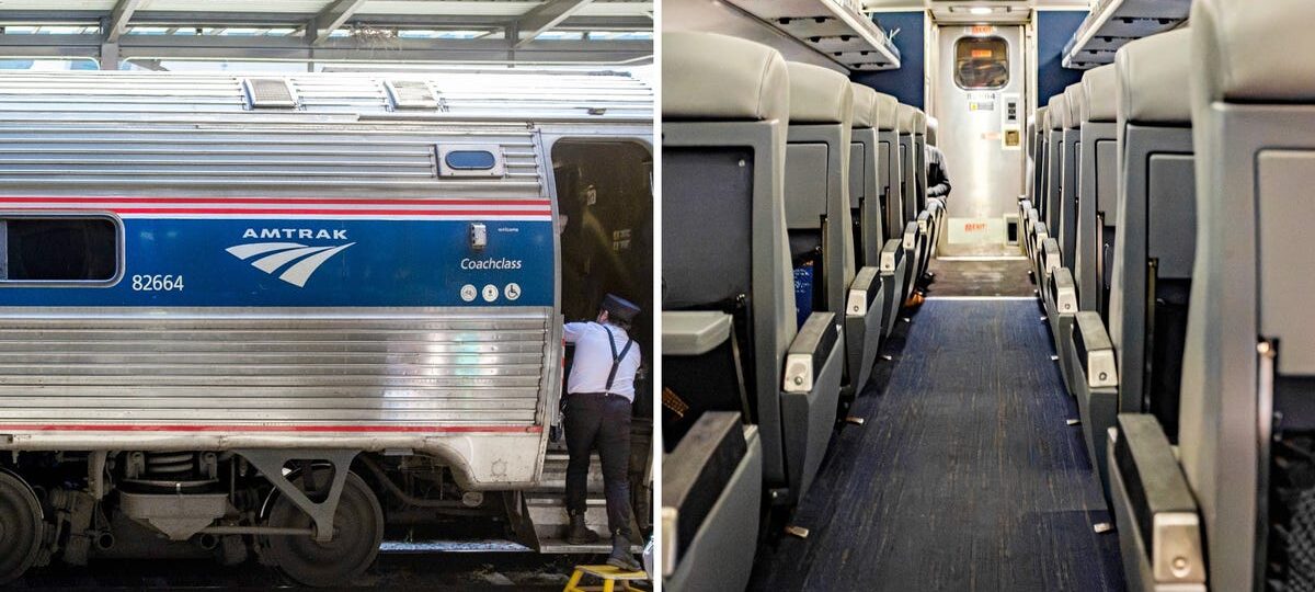 I traveled in coach on an Amtrak train from Vancouver to Seattle for $50. It was cheaper and less stressful than flying.
