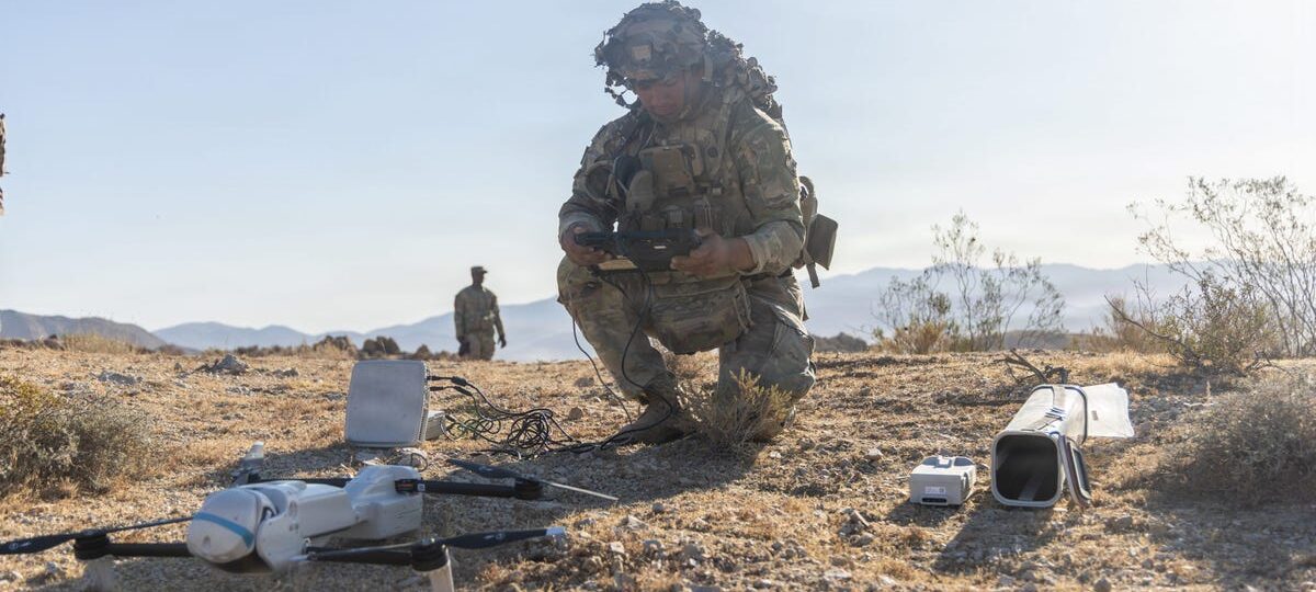 Out in the desert, US soldiers have been working out what it takes to keep their drones moving in punishing conditions