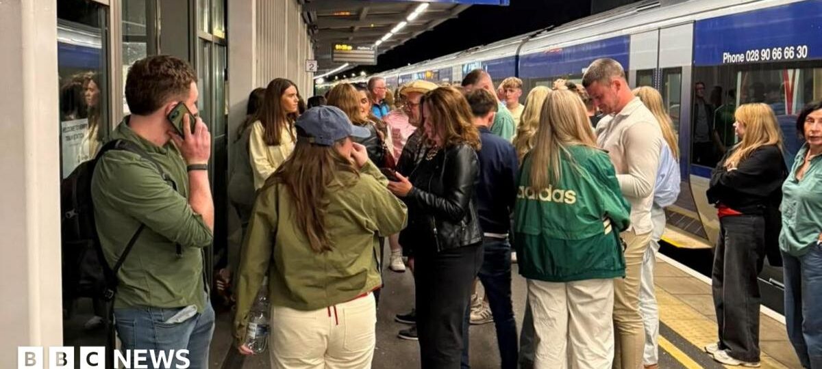 Passengers 'stranded' at locked train station