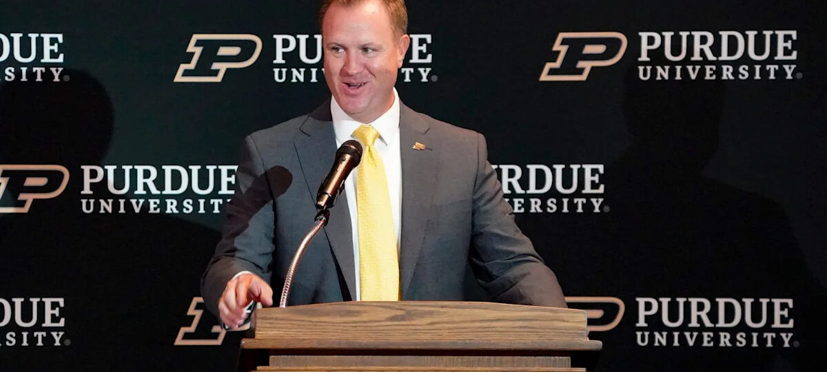 New Purdue AD takes baffling swipe at Indiana in introductory press conference