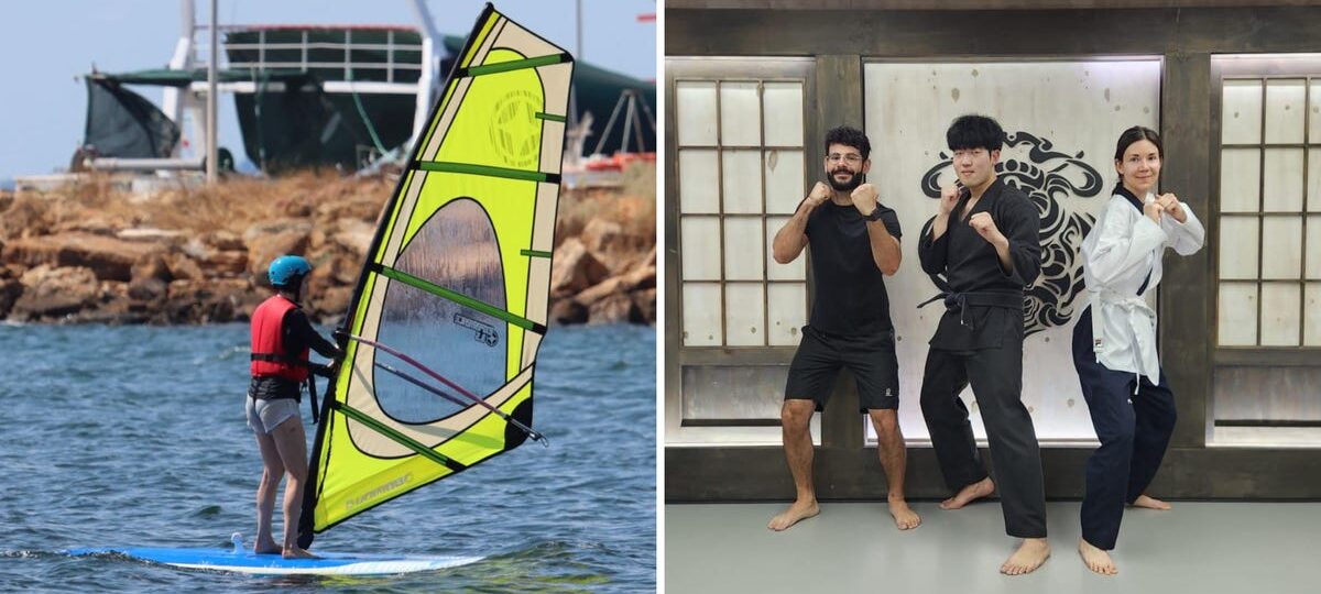Traveling with just a backpack taught me that I don't need special clothes to exercise. I wear the same outfit for all my workouts.