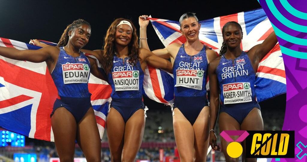 ‘Absolutely miles ahead!’ GB women win brilliant relay gold