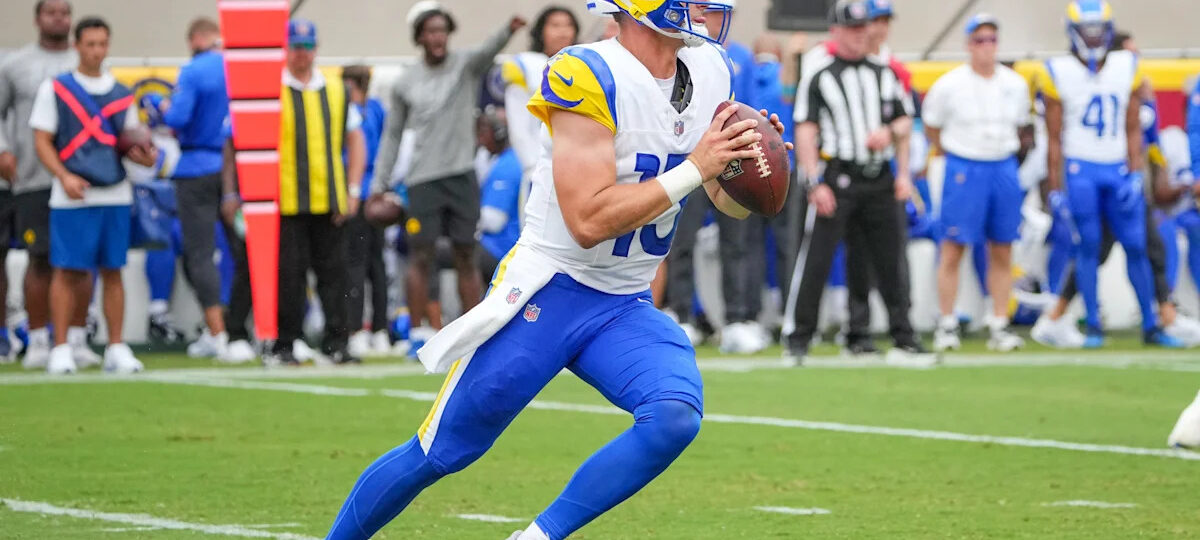 Watch Rams rookie Ty Simpson's first touchdown pass in the NFL