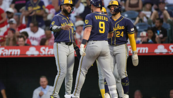 Five-run fifth inning carries Crew to 6-2 victory over Angels