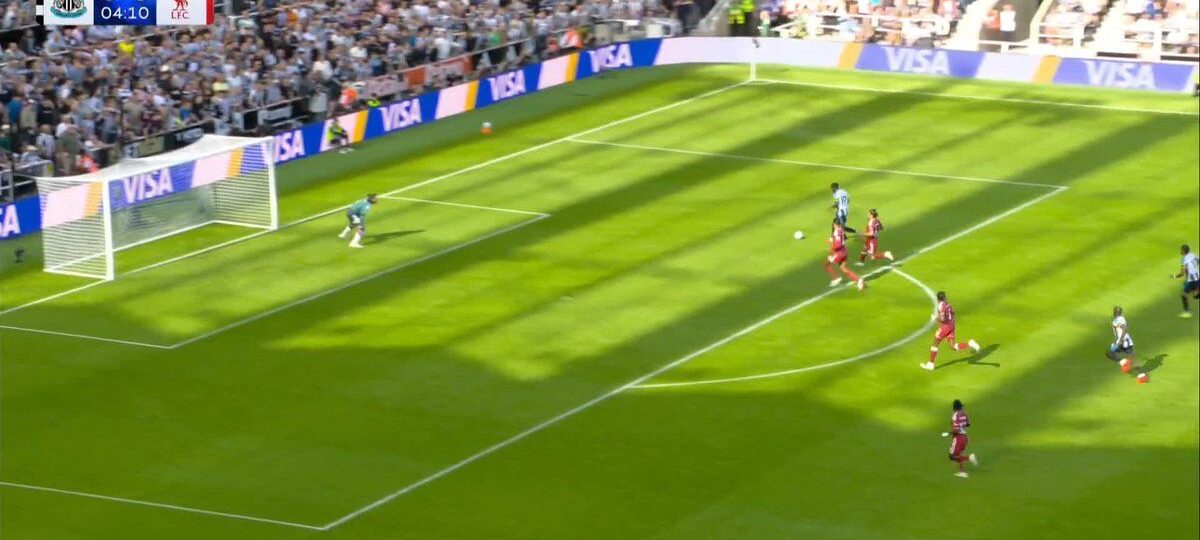 Watch: Anthony Elanga punishes Liverpool with electric speed as Newcastle score on counter to take the lead