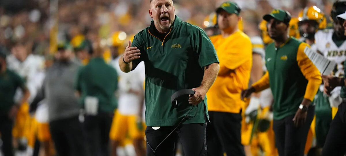 North Dakota State opens FBS era with huge win as Tim Polasek gets emotional after victory