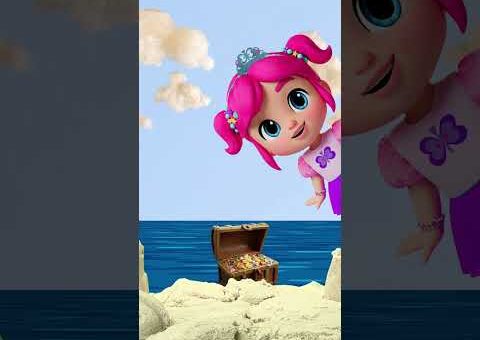 Digging It! 🪣 Get Ready With Mermaid Emmie At The Sandy Beach #kids #shorts