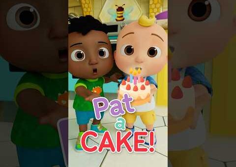 Pat-a-Cake! Sing Along with JJ & Cody 🎂 #cocomelon #kids #shorts