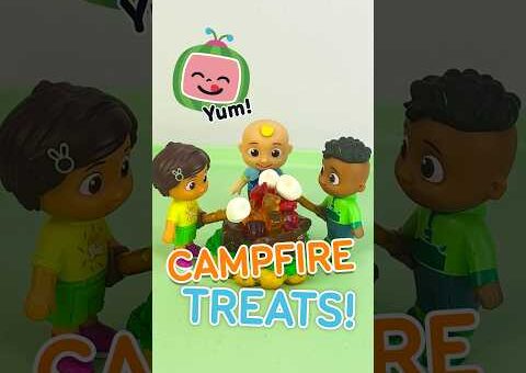 Yummy Campfire Cookies! 🍪🪵 JJ’s Delicious Homemade Snacks 😋 #cocomelon #food