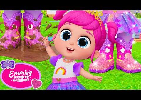 Emmie’s Muddy Shiny Shoes Makeover! | Emmie’s Wonder Wardrobe by Little Angel