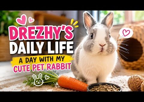 🐇 Drezhy’s Daily Life 🥕❤️ | A Day With My Cute Pet Rabbit