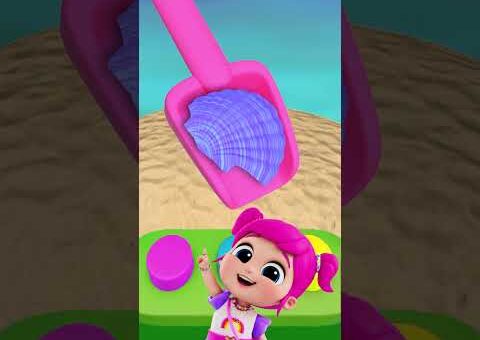 Life’s A Beach! 🪣 Play The Ocean Adventure Sand Challenge With Emmie & Learn Colors #kids #shorts