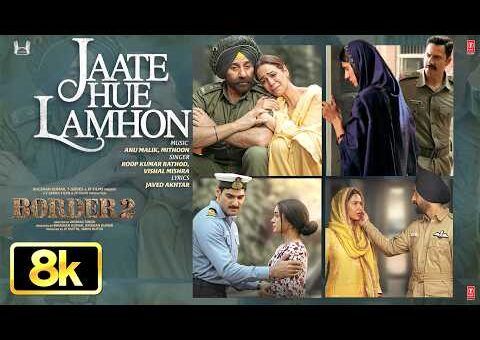 Jaate Hue Lamhon 8K Full Song | BORDER 2 | Sunny D| Varun,Diljit,Ahan |Anu,Mithoon,Roop,Vishal,Javed