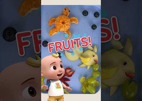 Cute Fruit Sea Creatures! 🐙🐢🍓 Yummy Beach Day Healthy Treats 🏖️#CoComelon #Shorts