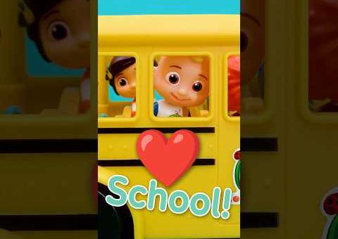 I Love to Go to School! ❤️🚌 Back to School Bus Toy Play #cocomelon #kids #shorts