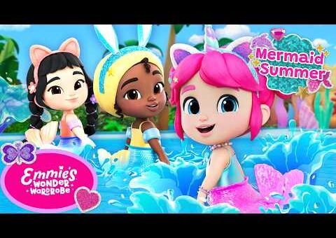 Mermaid Club Challenge! | Mermaid Summer! 🧜‍♀️☀️ | Emmie’s Wonder Wardrobe by Little Angel