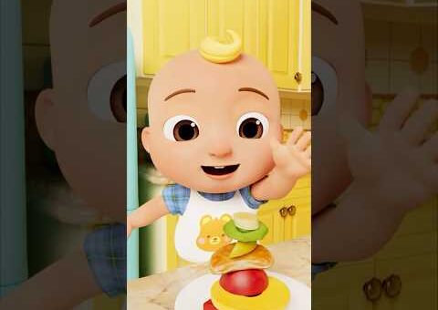 Let’s Stack Healthy Fruit with JJ! 🍎🍉🍊🍍🍌 #cocomelon #kids #shorts