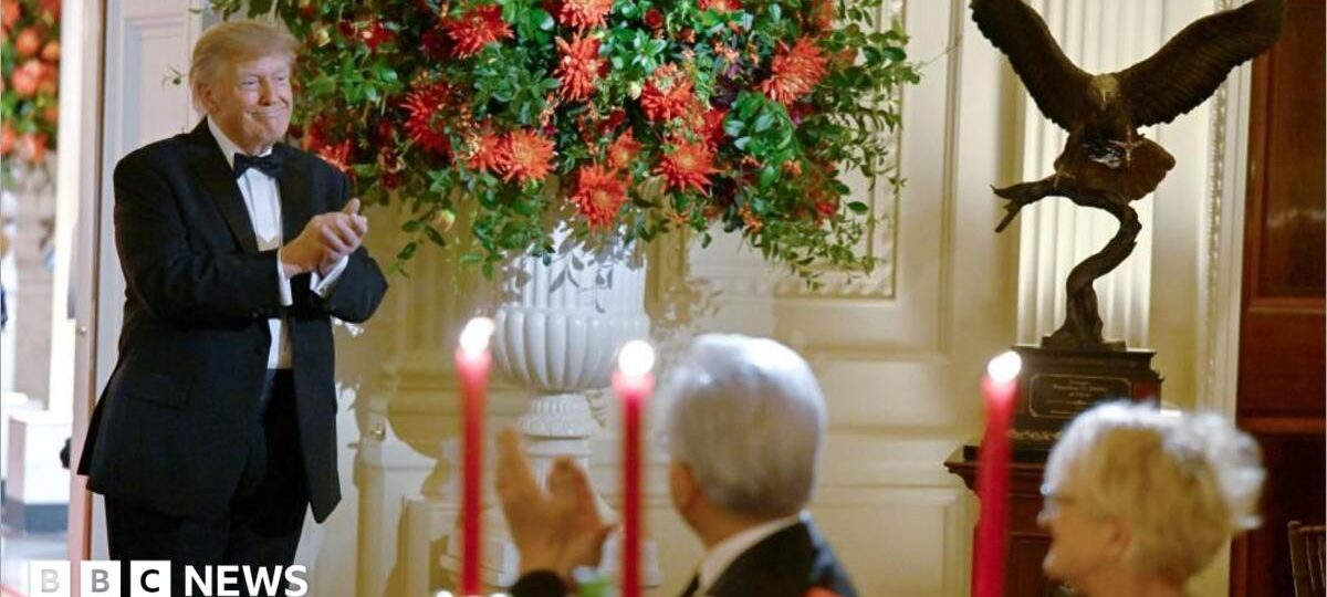 Why Trump gave Xi an ornate bald eagle statue at the state dinner