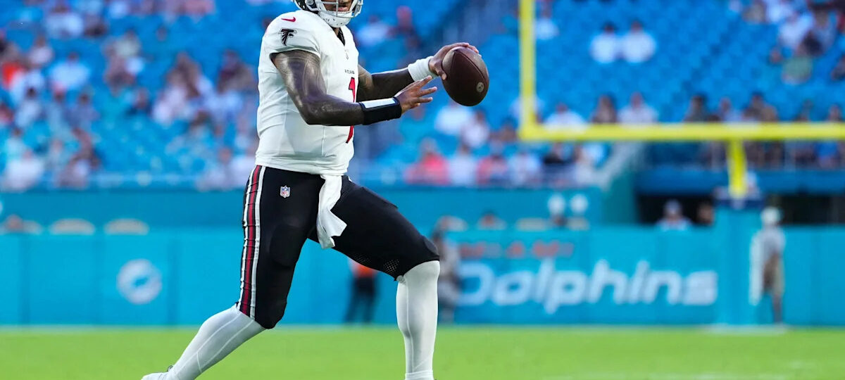 Who is the Falcons' backup quarterback behind Michael Penix Jr.?