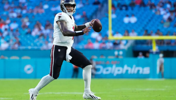 Who is the Falcons' backup quarterback behind Michael Penix Jr.?