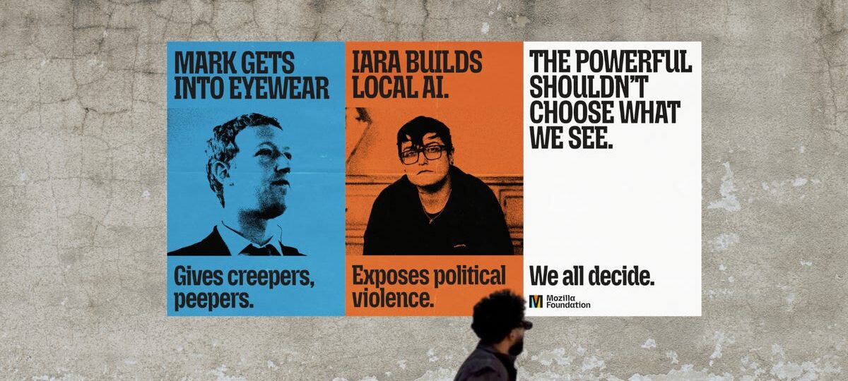 Mozilla is plastering New York with posters mocking tech billionaires as part of a new marketing campaign