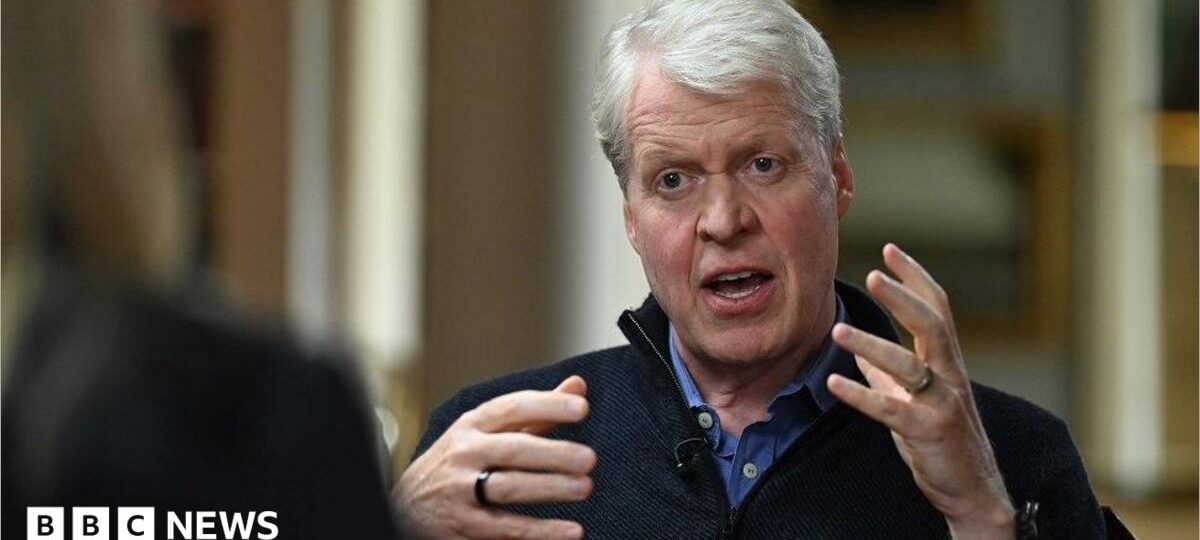 Harry and Meghan’s media treatment echoes what happened to Diana, Earl Spencer tells BBC