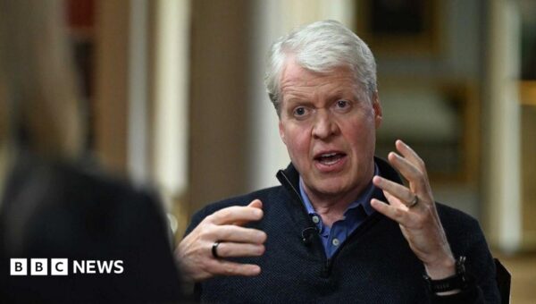 Harry and Meghan’s media treatment echoes what happened to Diana, Earl Spencer tells BBC
