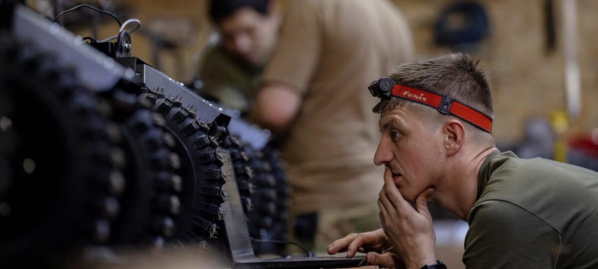 A Ukrainian commander tells us why troops attack in the day and roll out their war 'robots' at night