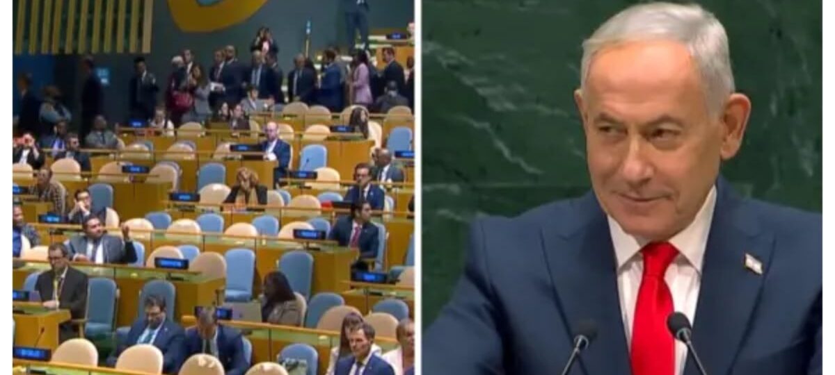 UNGA: Delegates walk out as Netanyahu takes podium