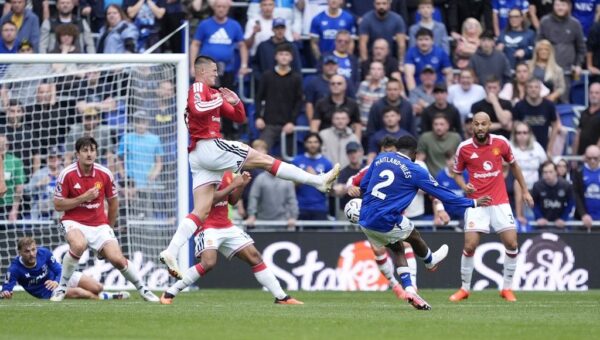 Watch: Ainsley Maitland-Niles scores outrageous goal of the season contender in the 96th minute to equalise vs Man United
