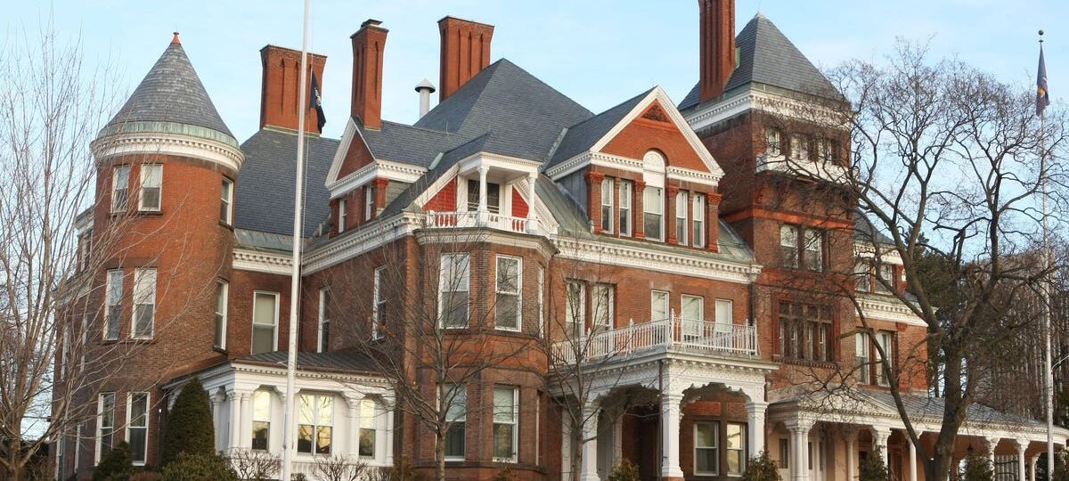 Grand staircases, state-shaped pools, and bowling alleys in the basement: See what the governor's mansion looks like in every state