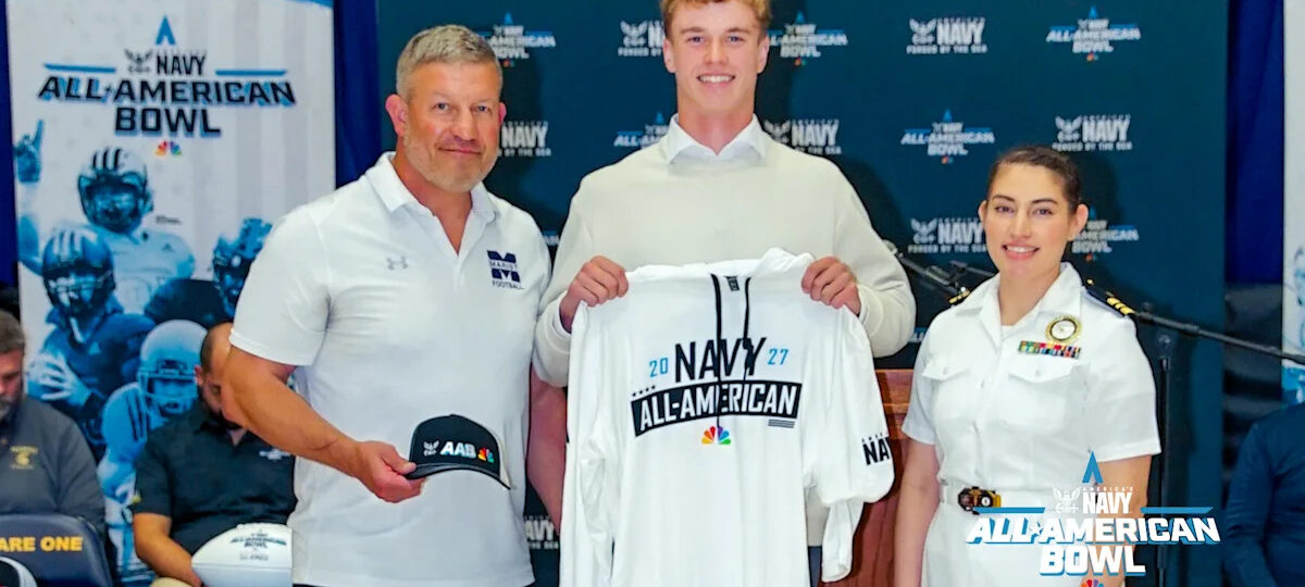 Punter CJ Jones Honored as a 2027 Navy All-American