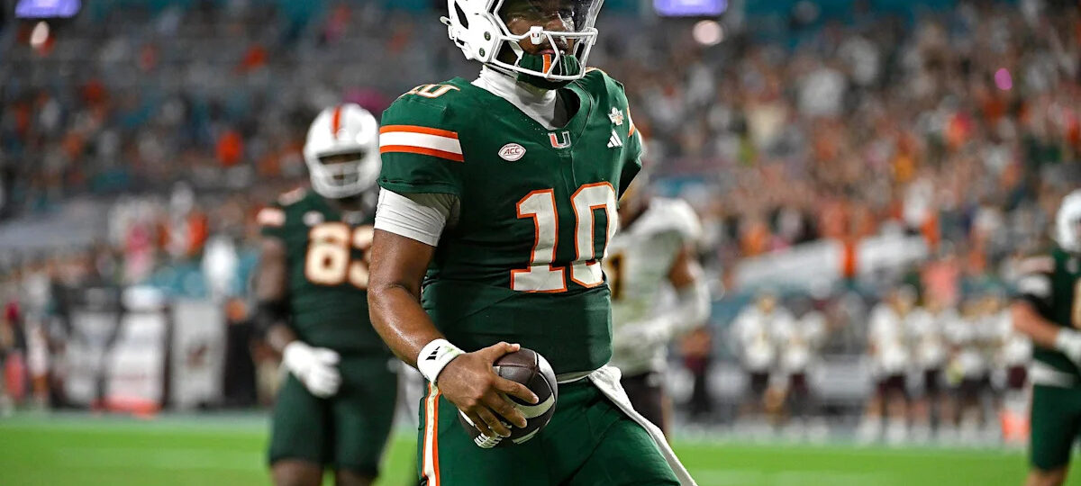 5 up, 5 down Miami Hurricanes against Central Michigan