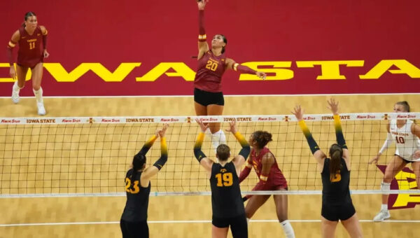 Iowa State volleyball swept by Iowa