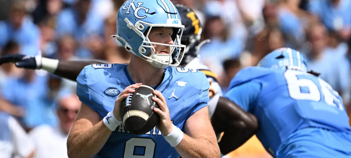 Former Wisconsin quarterback looked incredible in UNC's Week 2 win