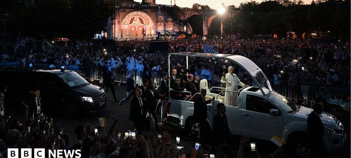 Watch: Thousands turn out to see Pope during Lourdes and Paris visit