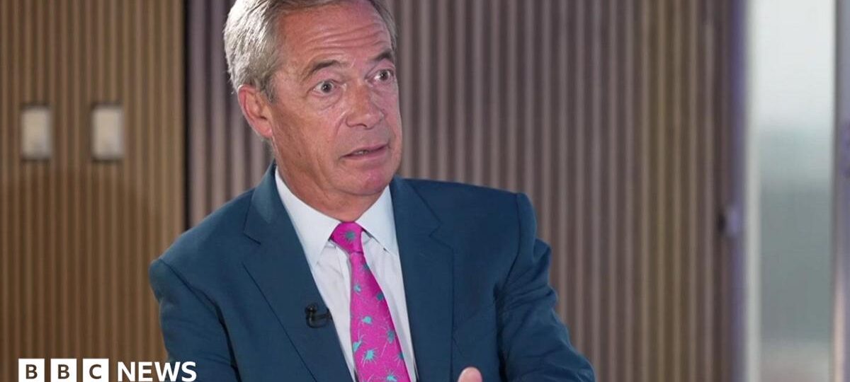 Farage tells BBC 'we live in a complainants' society' after questions over Reform funding