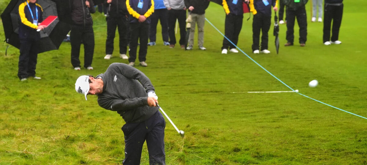 Joaquin Niemann leads wind-blown Irish Open at Doonbeg