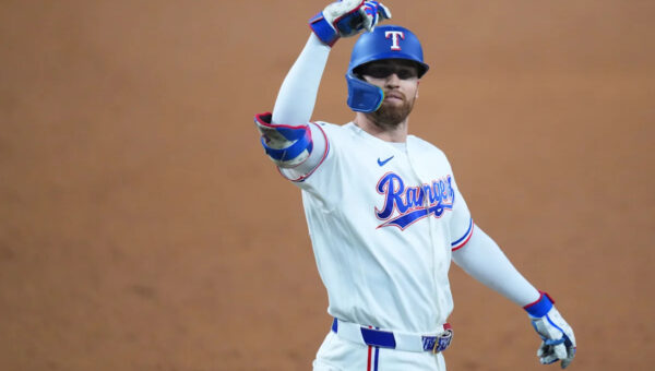 Brandon Nimmo has 4 hits and 5 RBIs as Rangers beat A's 8-5 to close gap on Astros in AL West