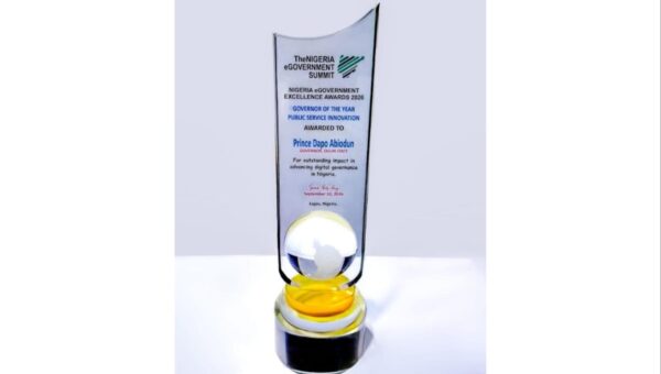 Abiodun wins national award for Ogun’s digital transformation