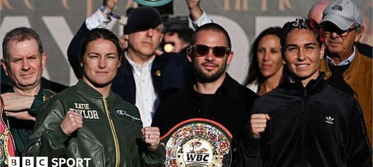 Emotional Taylor steps on to the scales one final time