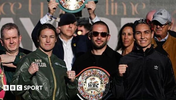 Emotional Taylor steps on to the scales one final time