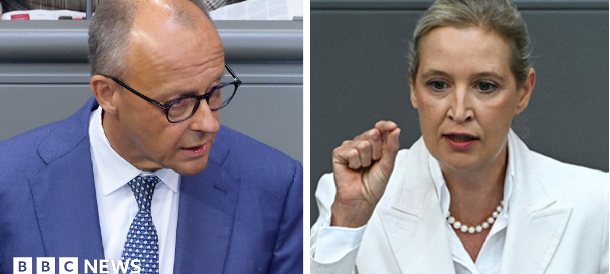 Germany's Merz attacks AfD in stormy debate after far-right election win