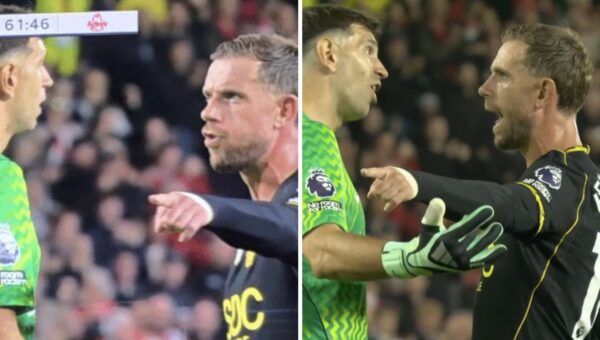 Watch: Footage shows Jordan Henderson fuming at Chelsea teammate after conceding goal vs Brentford