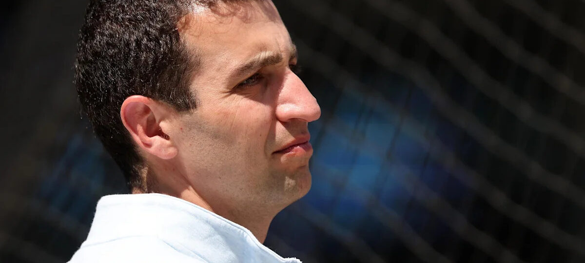 David Stearns addresses the media after a disappointing Mets season