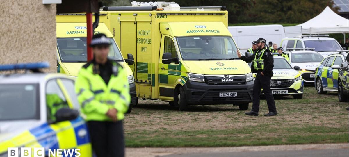Men arrested and houses evacuated in major incident near RAF Fairford
