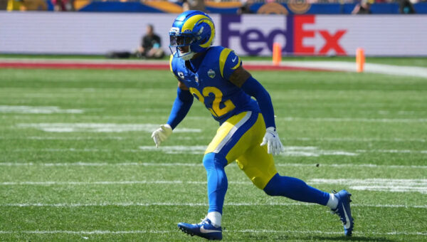 Watch: Trent McDuffie made his first INT with Rams look so easy